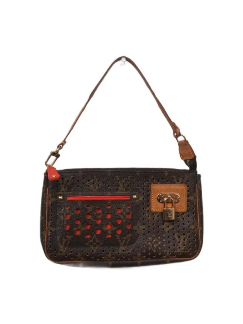 Louis Vuitton Monogram Perfo Pochette Soir Pouch